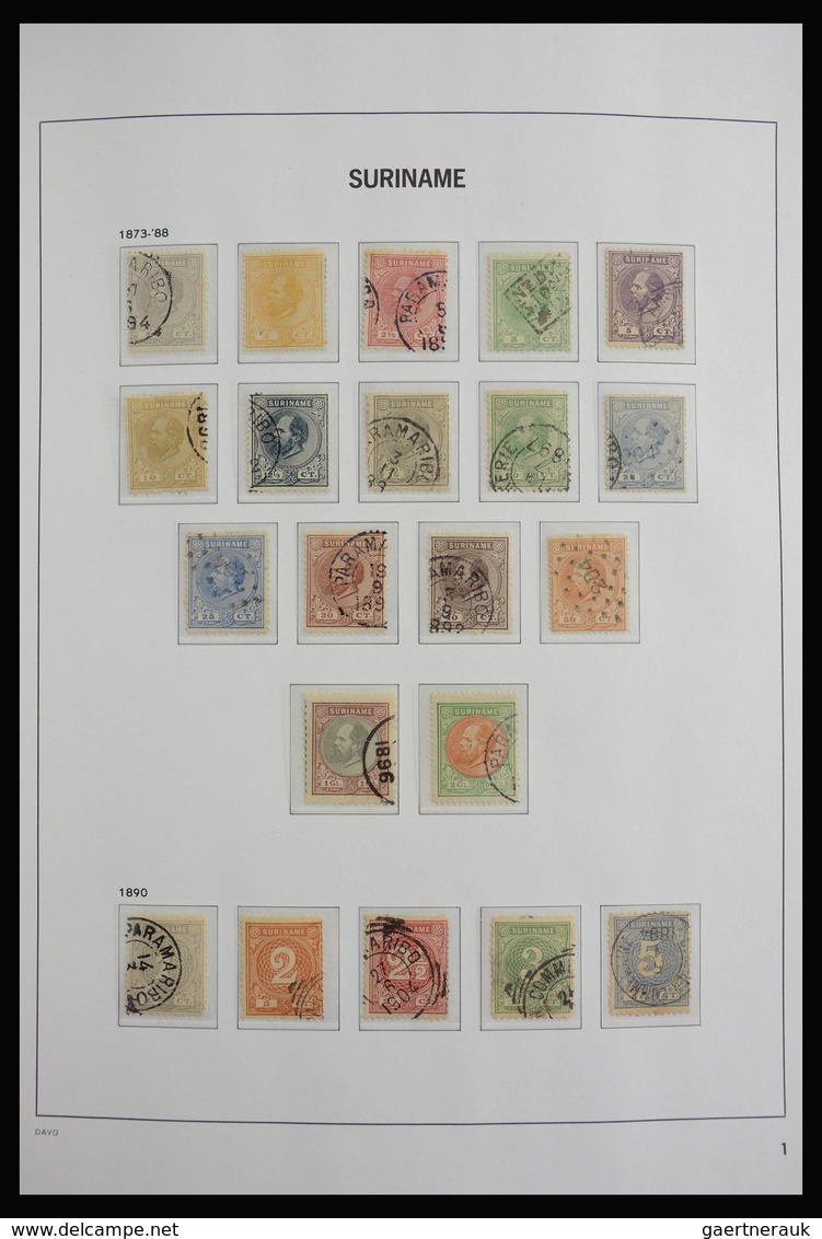 Surinam: 1873-1975: Almost Complete, MNH, Mint Hinged And Used Collection Surinam 1873-1975 In Davo - Surinam ... - 1975