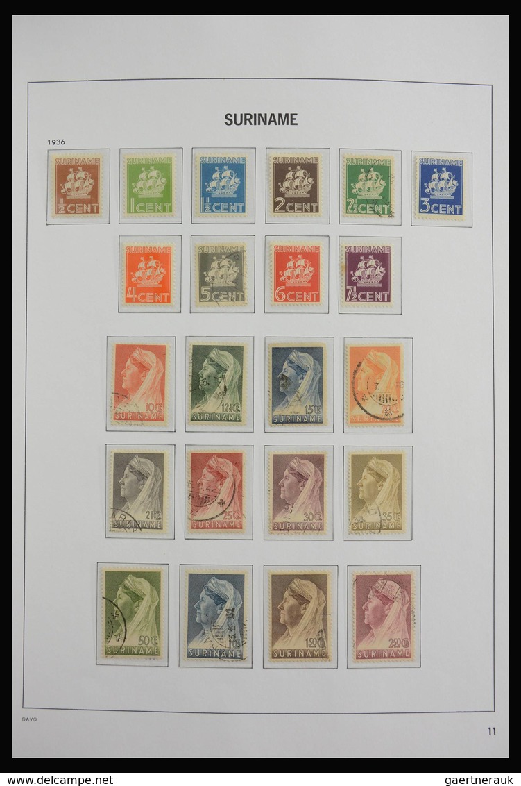 Surinam: 1873-1975: Almost Complete, MNH, Mint Hinged And Used Collection Surinam 1873-1975 In Davo - Surinam ... - 1975