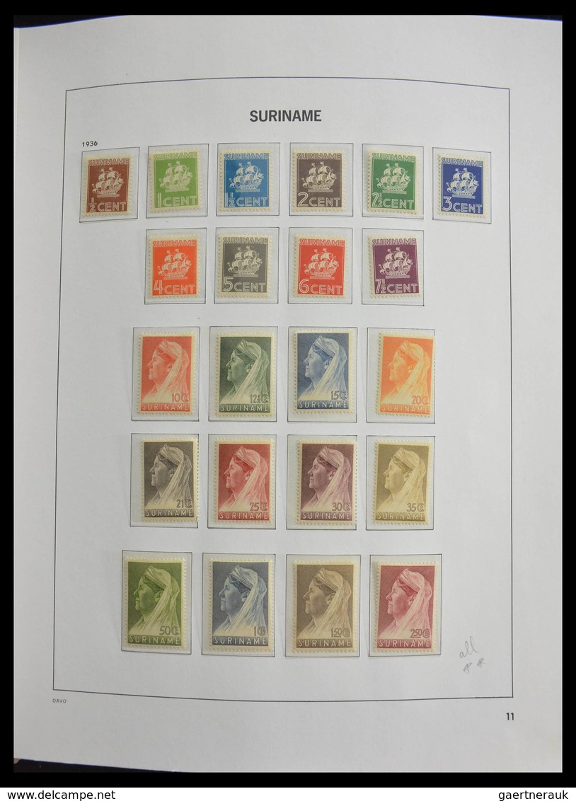 Surinam: 1873-1975: Fantastic Nearly Complete Mainly Mint Never Hinged Collection (earlies Some */0) - Suriname ... - 1975