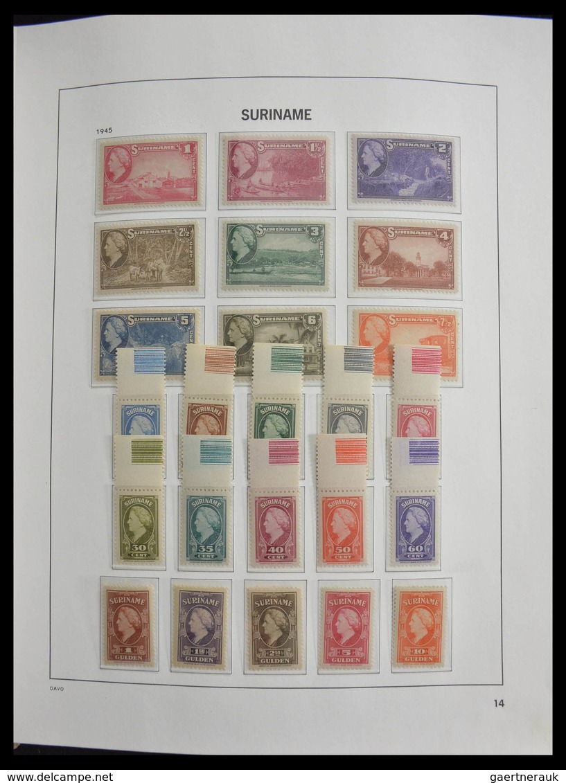 Surinam: 1873-1975: Fantastic nearly complete mainly mint never hinged collection (earlies some */0)