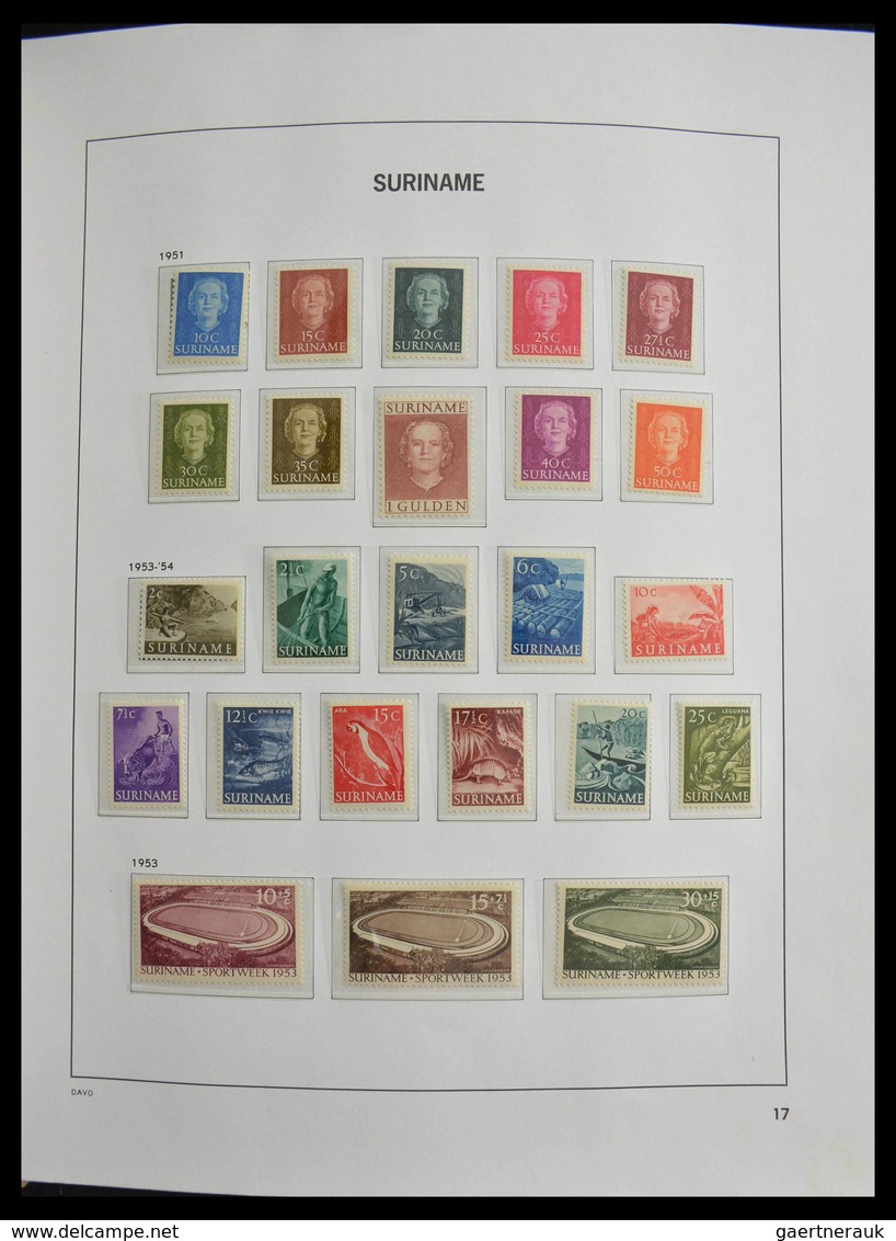 Surinam: 1873-1975: Fantastic nearly complete mainly mint never hinged collection (earlies some */0)