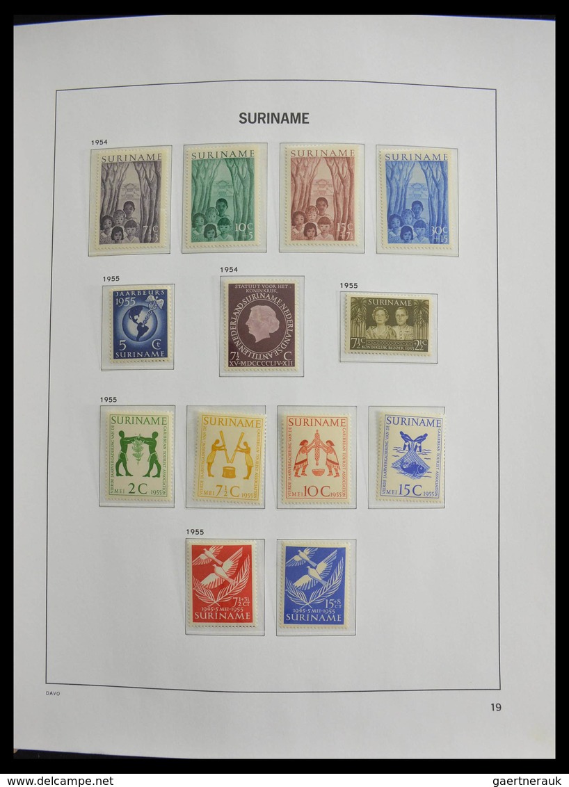 Surinam: 1873-1975: Fantastic nearly complete mainly mint never hinged collection (earlies some */0)