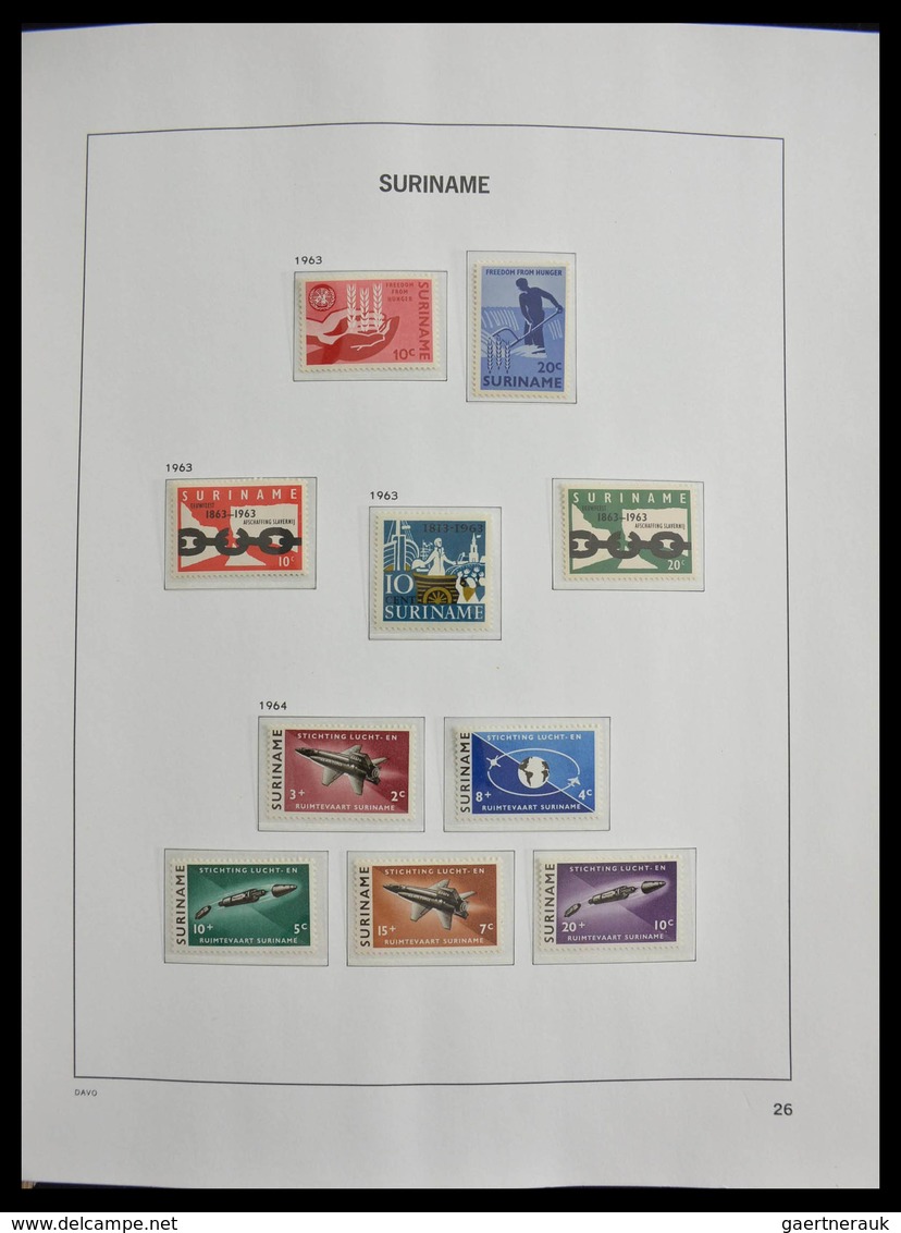 Surinam: 1873-1975: Fantastic nearly complete mainly mint never hinged collection (earlies some */0)