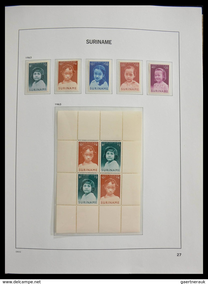 Surinam: 1873-1975: Fantastic nearly complete mainly mint never hinged collection (earlies some */0)