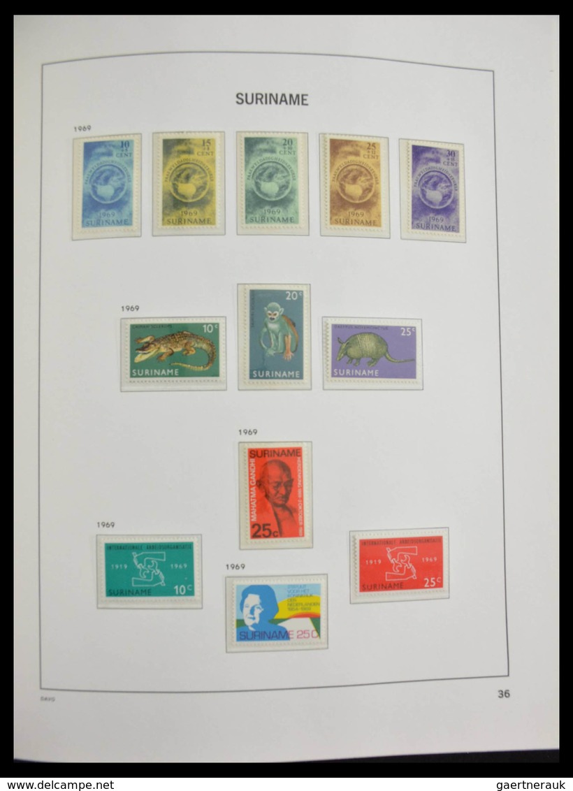 Surinam: 1873-1975: Fantastic nearly complete mainly mint never hinged collection (earlies some */0)