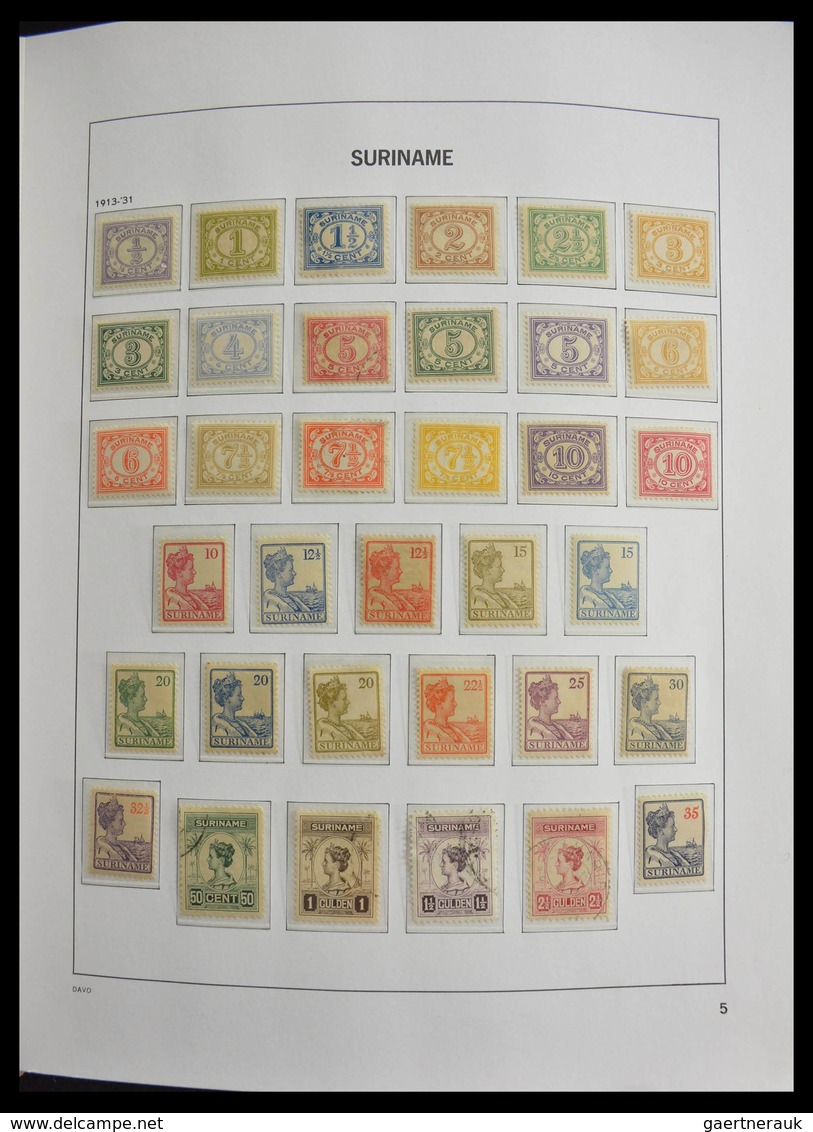 Surinam: 1873-1975: Fantastic nearly complete mainly mint never hinged collection (earlies some */0)