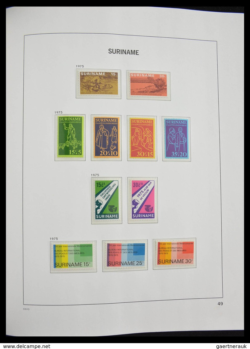 Surinam: 1873-1975: Fantastic nearly complete mainly mint never hinged collection (earlies some */0)