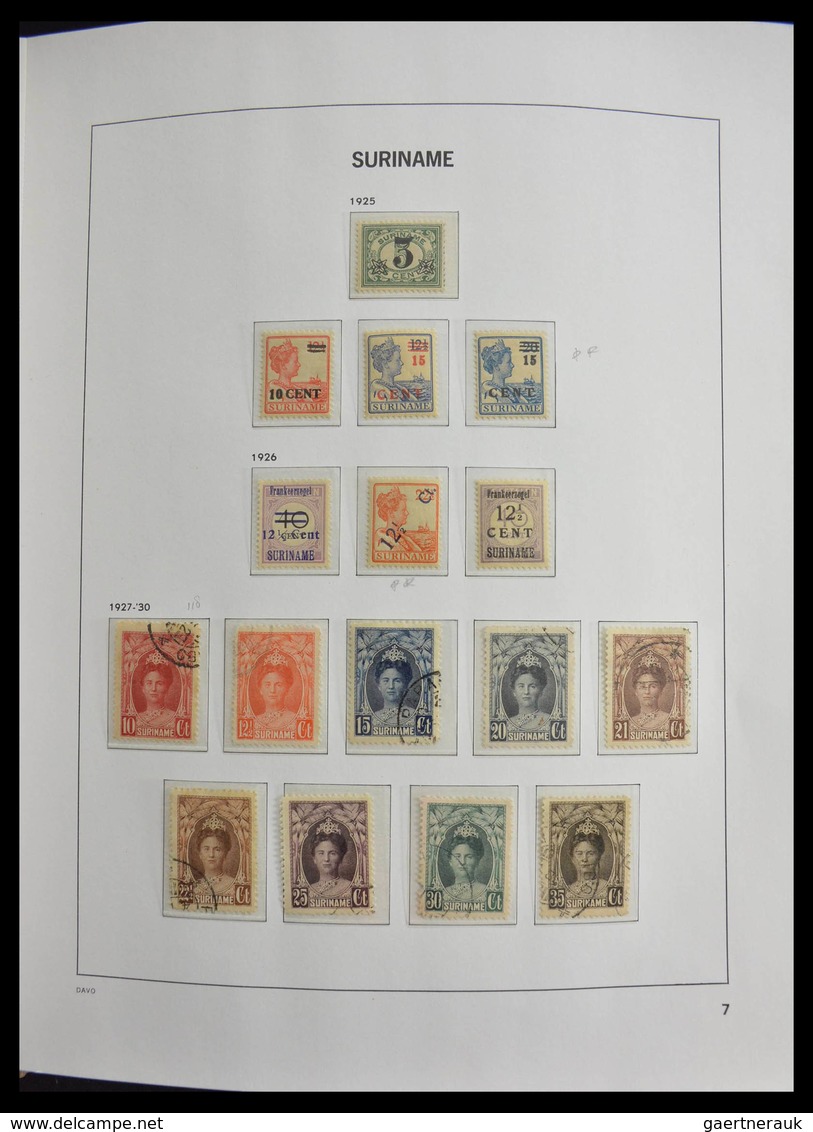 Surinam: 1873-1975: Fantastic nearly complete mainly mint never hinged collection (earlies some */0)