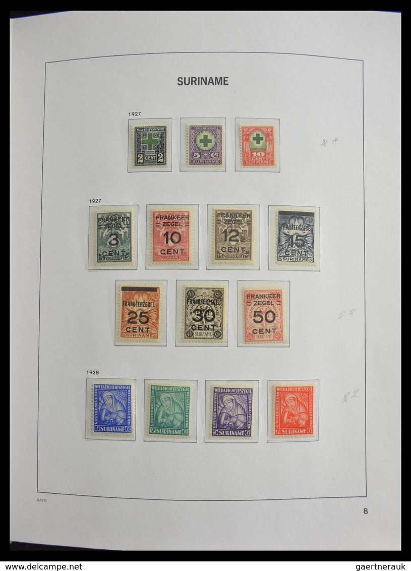 Surinam: 1873-1975: Fantastic nearly complete mainly mint never hinged collection (earlies some */0)