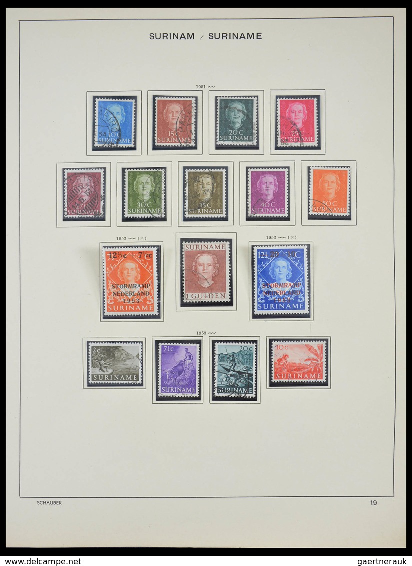 Surinam: 1873-2000: Almost complete, mostly MNH and mint hinged collection Surinam 1873-2000 in over