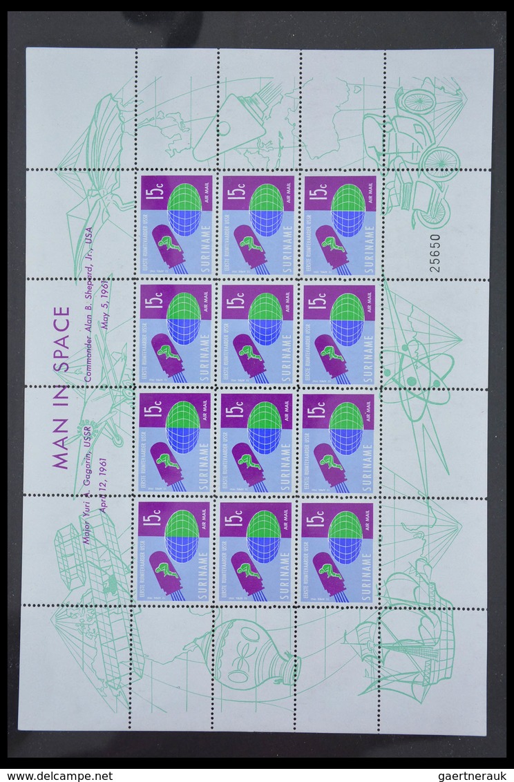 Surinam: 1873-2000: Almost complete, mostly MNH and mint hinged collection Surinam 1873-2000 in over