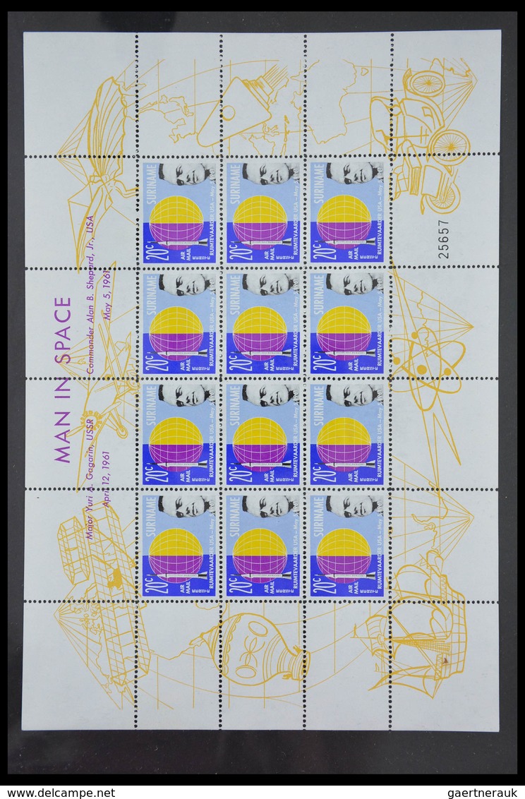 Surinam: 1873-2000: Almost complete, mostly MNH and mint hinged collection Surinam 1873-2000 in over