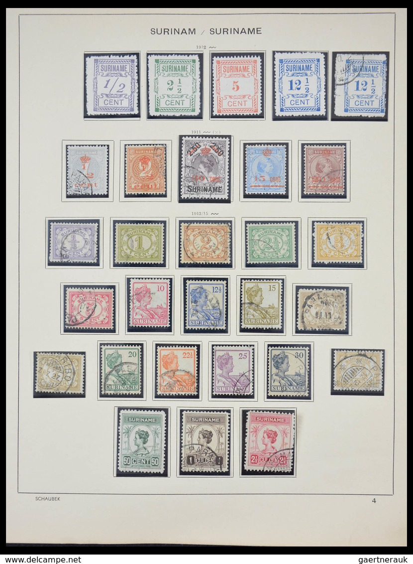 Surinam: 1873-2000: Almost complete, mostly MNH and mint hinged collection Surinam 1873-2000 in over