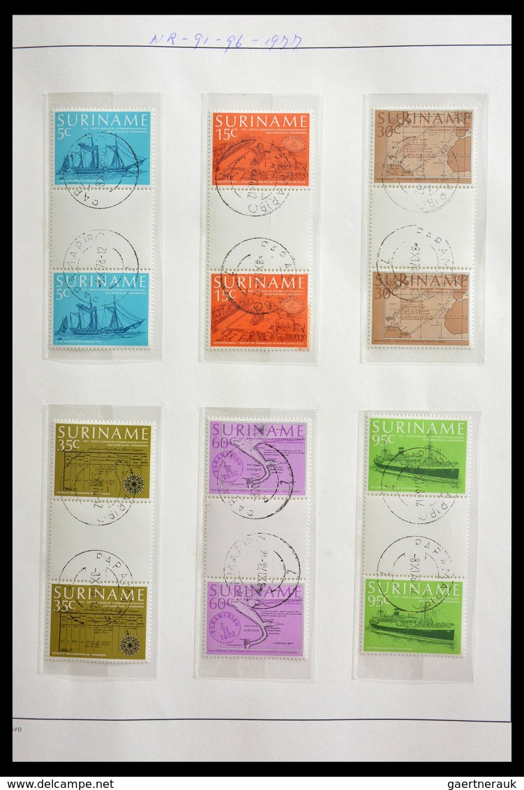 Surinam: 1977-2003: Beautiful, Very Extensive, Cancelled Collection Gutterpairs Of Surinam 1977-2003 - Suriname ... - 1975