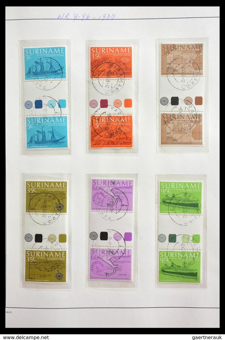 Surinam: 1977-2003: Beautiful, Very Extensive, Cancelled Collection Gutterpairs Of Surinam 1977-2003 - Suriname ... - 1975