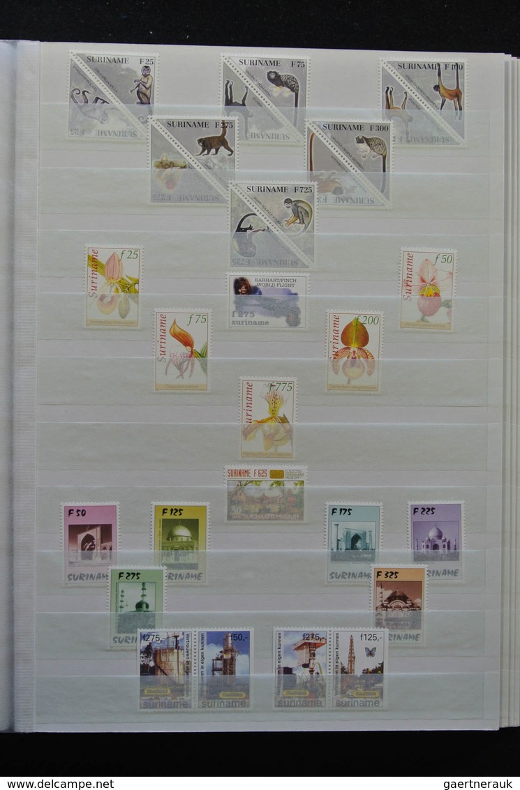 Surinam: 1988-2012: As good as complete, MNH collection Republic of Surinam 1988-2012 in stockbook.