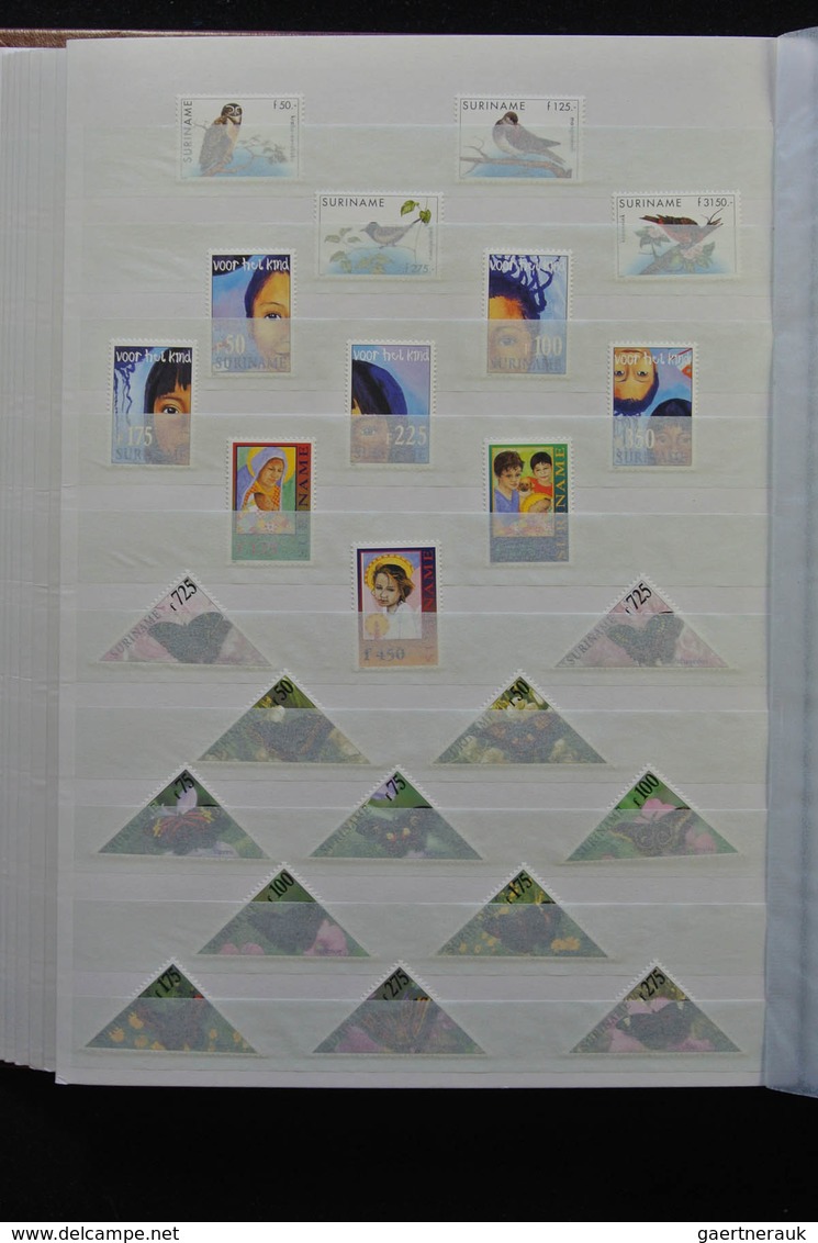 Surinam: 1988-2012: As good as complete, MNH collection Republic of Surinam 1988-2012 in stockbook.