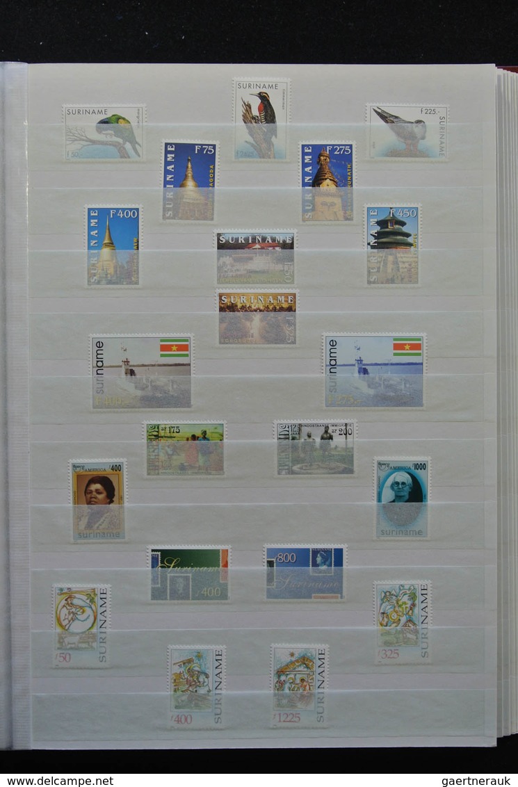 Surinam: 1988-2012: As good as complete, MNH collection Republic of Surinam 1988-2012 in stockbook.