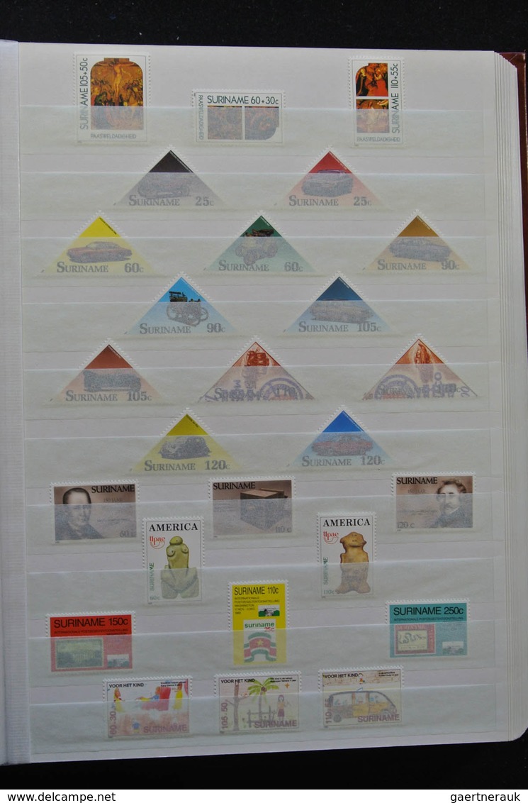 Surinam: 1988-2012: As good as complete, MNH collection Republic of Surinam 1988-2012 in stockbook.