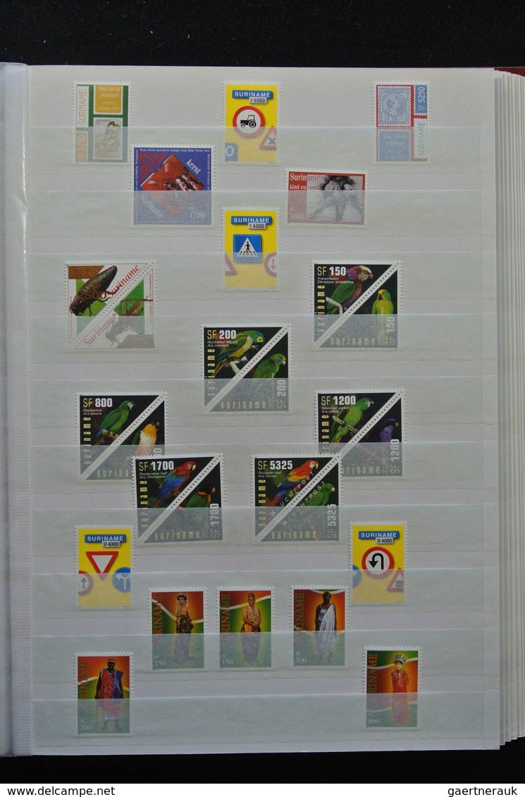 Surinam: 1988-2012: As good as complete, MNH collection Republic of Surinam 1988-2012 in stockbook.