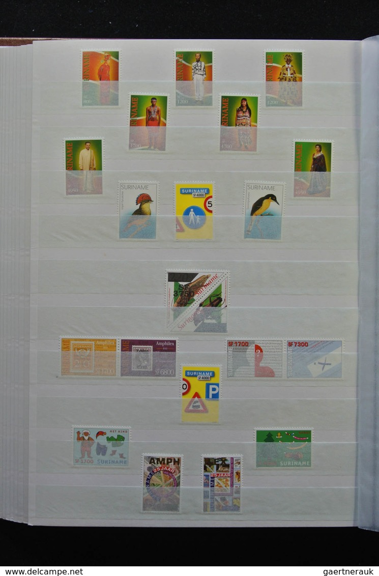 Surinam: 1988-2012: As good as complete, MNH collection Republic of Surinam 1988-2012 in stockbook.