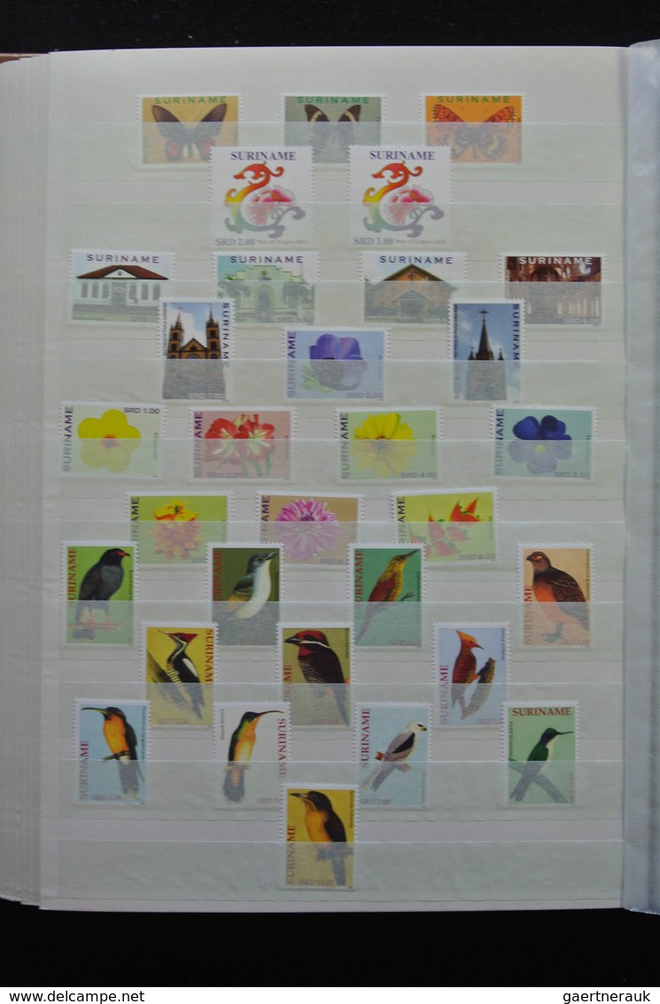 Surinam: 1988-2012: As good as complete, MNH collection Republic of Surinam 1988-2012 in stockbook.