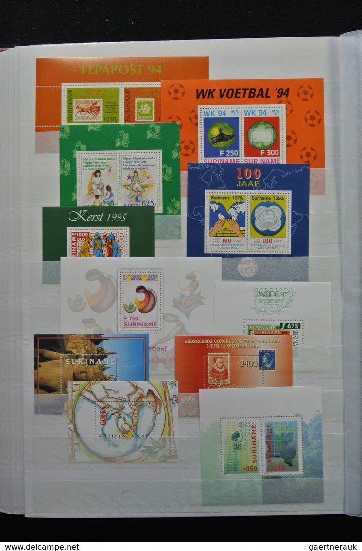 Surinam: 1988-2012: As good as complete, MNH collection Republic of Surinam 1988-2012 in stockbook.