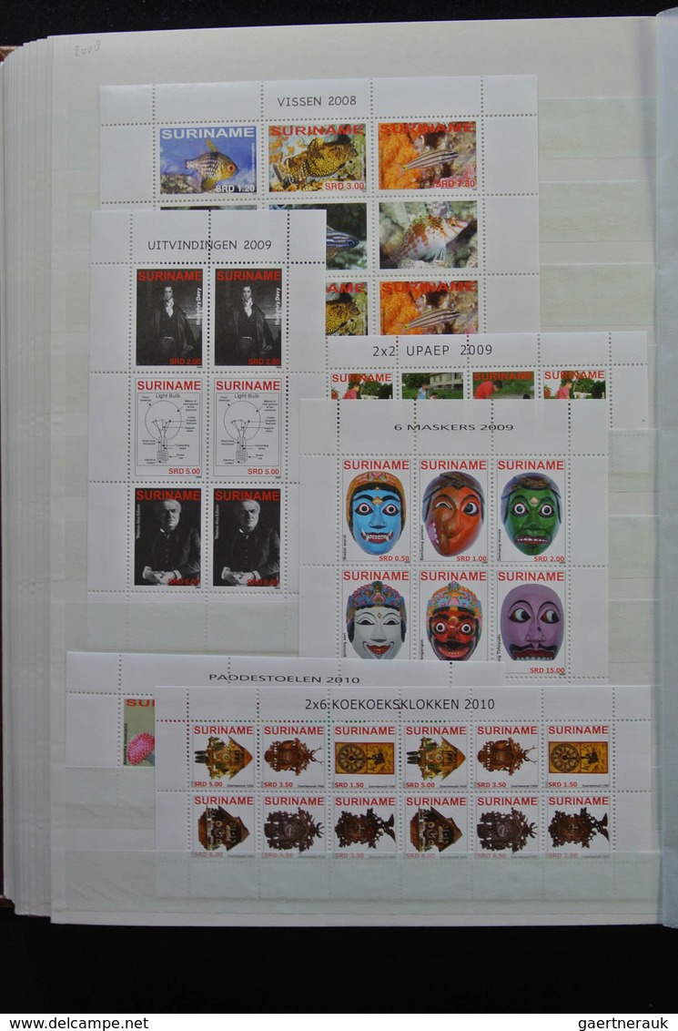 Surinam: 1988-2012: As good as complete, MNH collection Republic of Surinam 1988-2012 in stockbook.