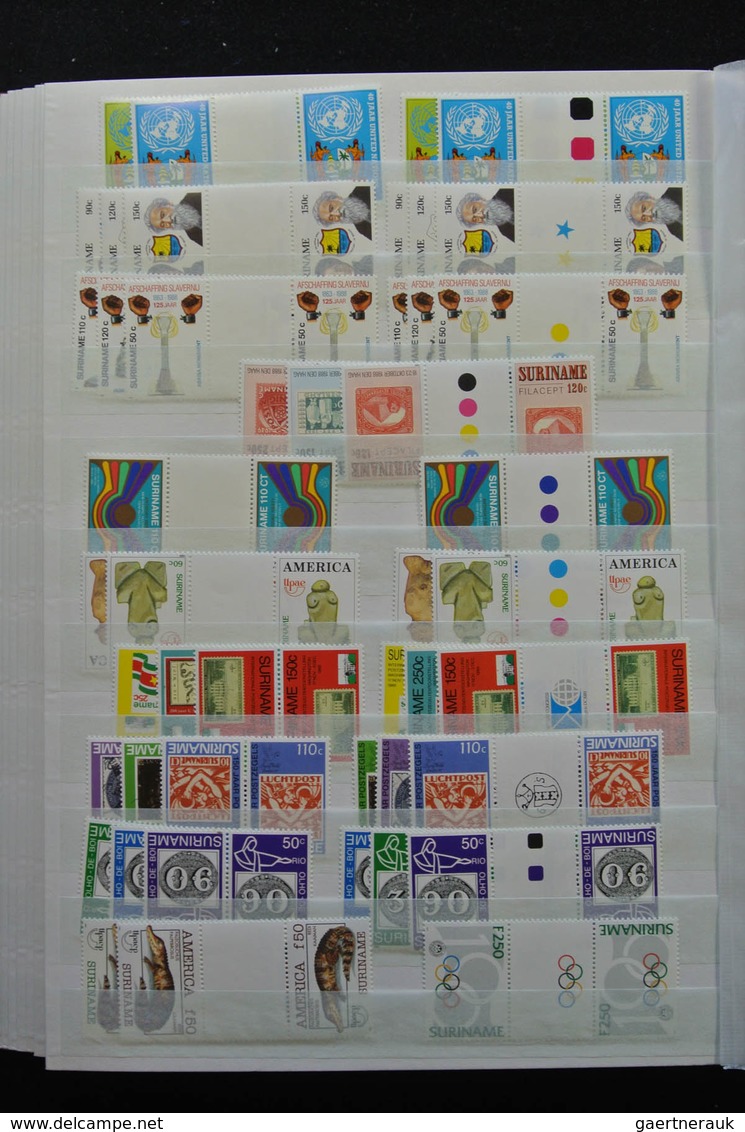 Surinam: 1988-2012: As good as complete, MNH collection Republic of Surinam 1988-2012 in stockbook.