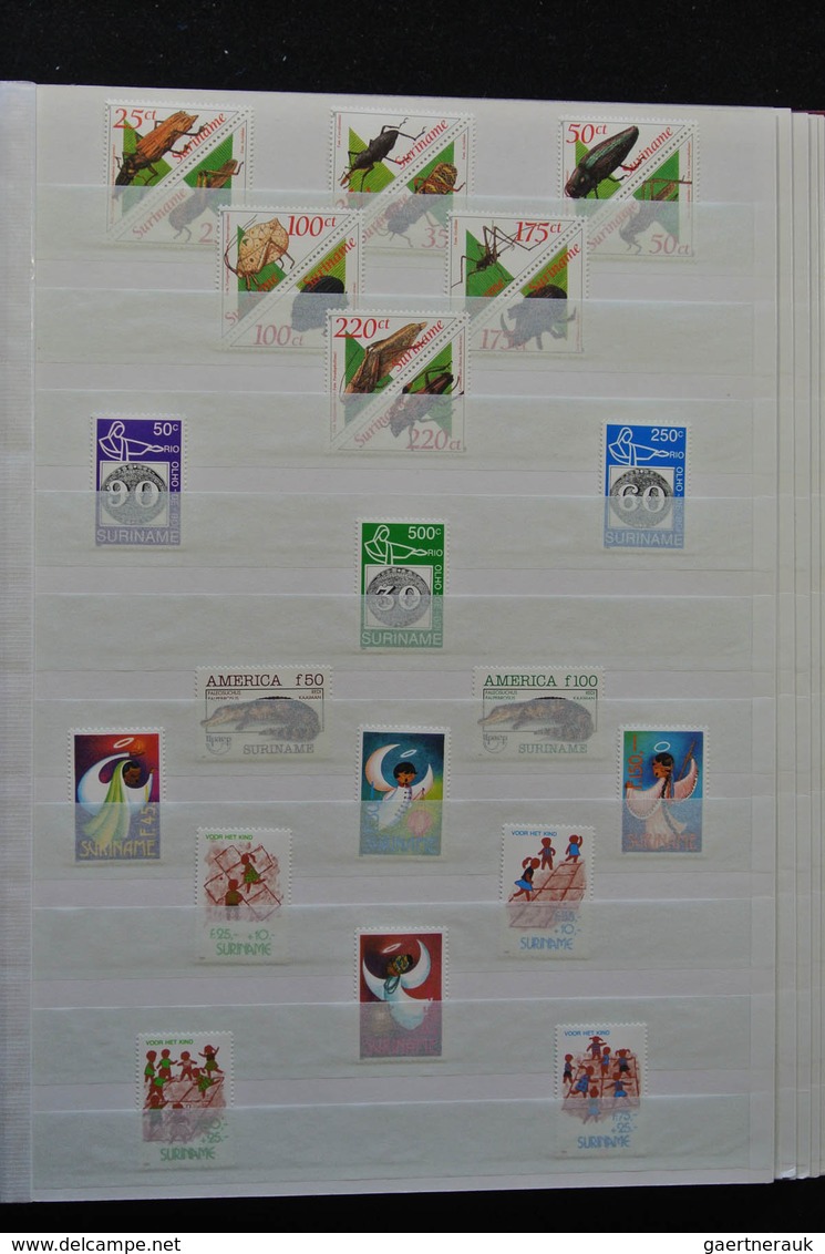 Surinam: 1988-2012: As good as complete, MNH collection Republic of Surinam 1988-2012 in stockbook.