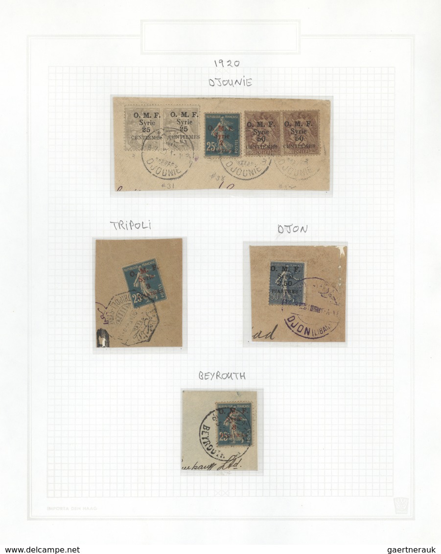 Syrien: 1919/1937, Mint And Used Collection On Album Pages, Containing A Lovely Range Of Overprint S - Syrien