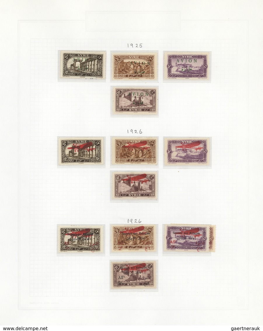 Syrien: 1919/1937, Mint And Used Collection On Album Pages, Containing A Lovely Range Of Overprint S - Syrien