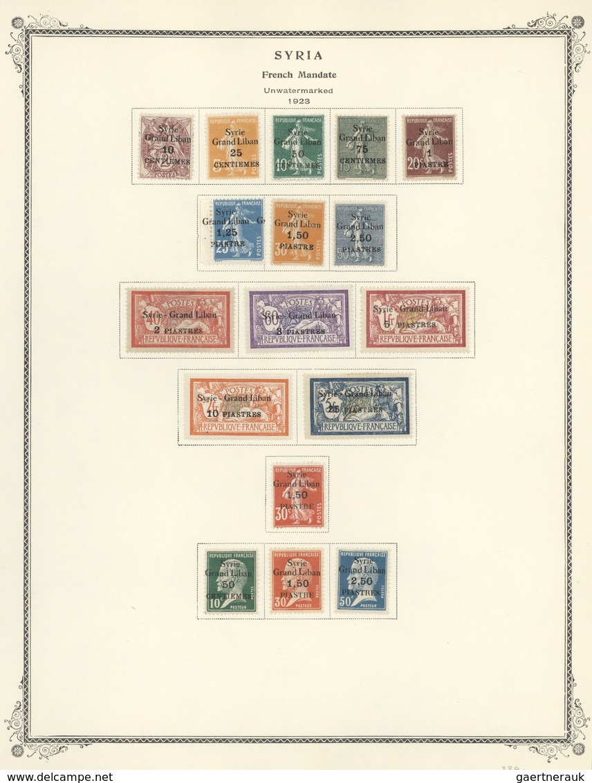 Syrien: 1919/1960, Mainly Mint Collection In A Scott Album, Comprising A Nice Selection Of Kingdom O - Syrien