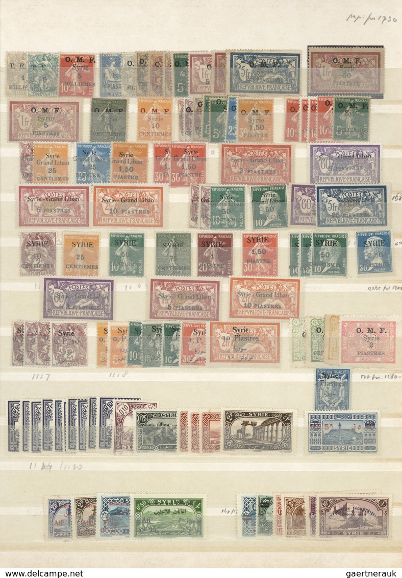 Syrien: 1919/2000, Comprehensive Mint And Used Accumulation In Ten Albums, Comprising Parts Of Colle - Syria