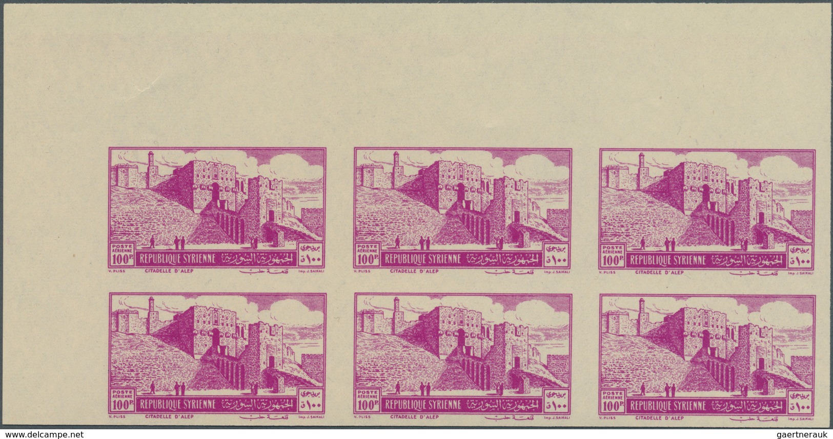 Syrien: 1942/1957, Fly U/m Accumulation Of Nearly 600 IMPERFORATE Stamps Incl. Complete Sets, Blocks - Syrien