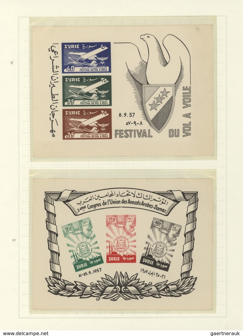 Syrien: 1942-1980 Ca.: Mint Collection From Independence With Most Of The Stamps Issued Plus Various - Syrien