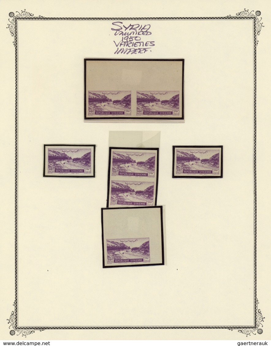 Syrien: 1946/1958, mint collection on album pages, well collected throughout, also incl. apprx. 90 i