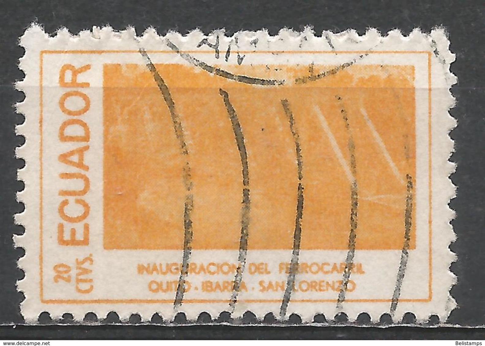 Ecuador 1957. Scott #619b (U) Railroad Scene - Equateur