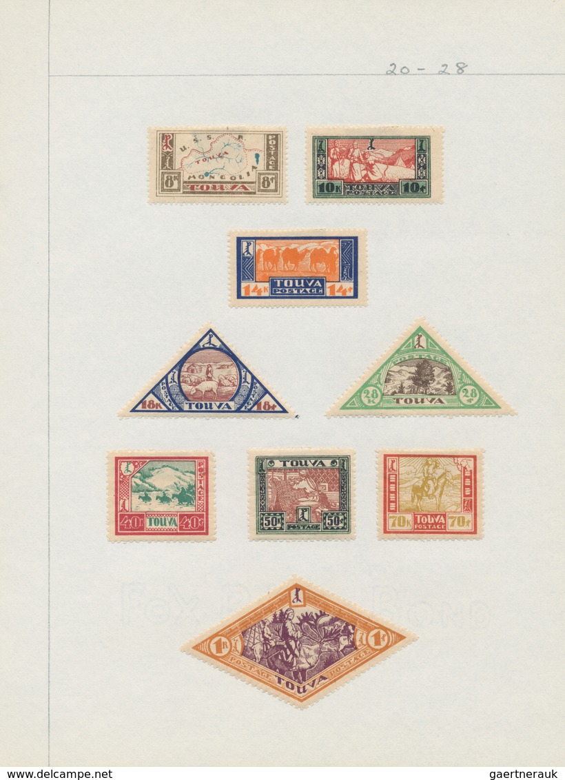 Tannu-Tuwa: 1927/1932, Mint Collection Of 24 Stamps. Michel Nos. 11/34, Cat.value 255,- €. - Tuva