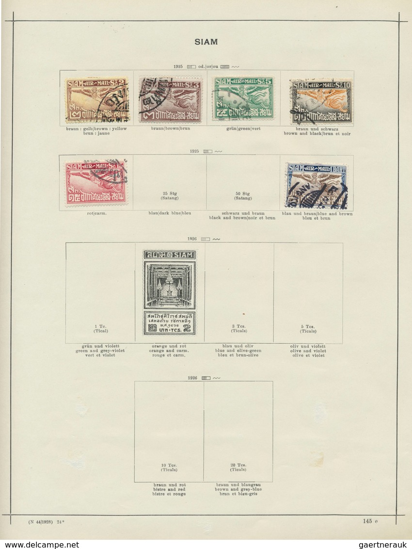 Thailand: 1883/1951, collection mint hinged and used, with duplicates on pages.