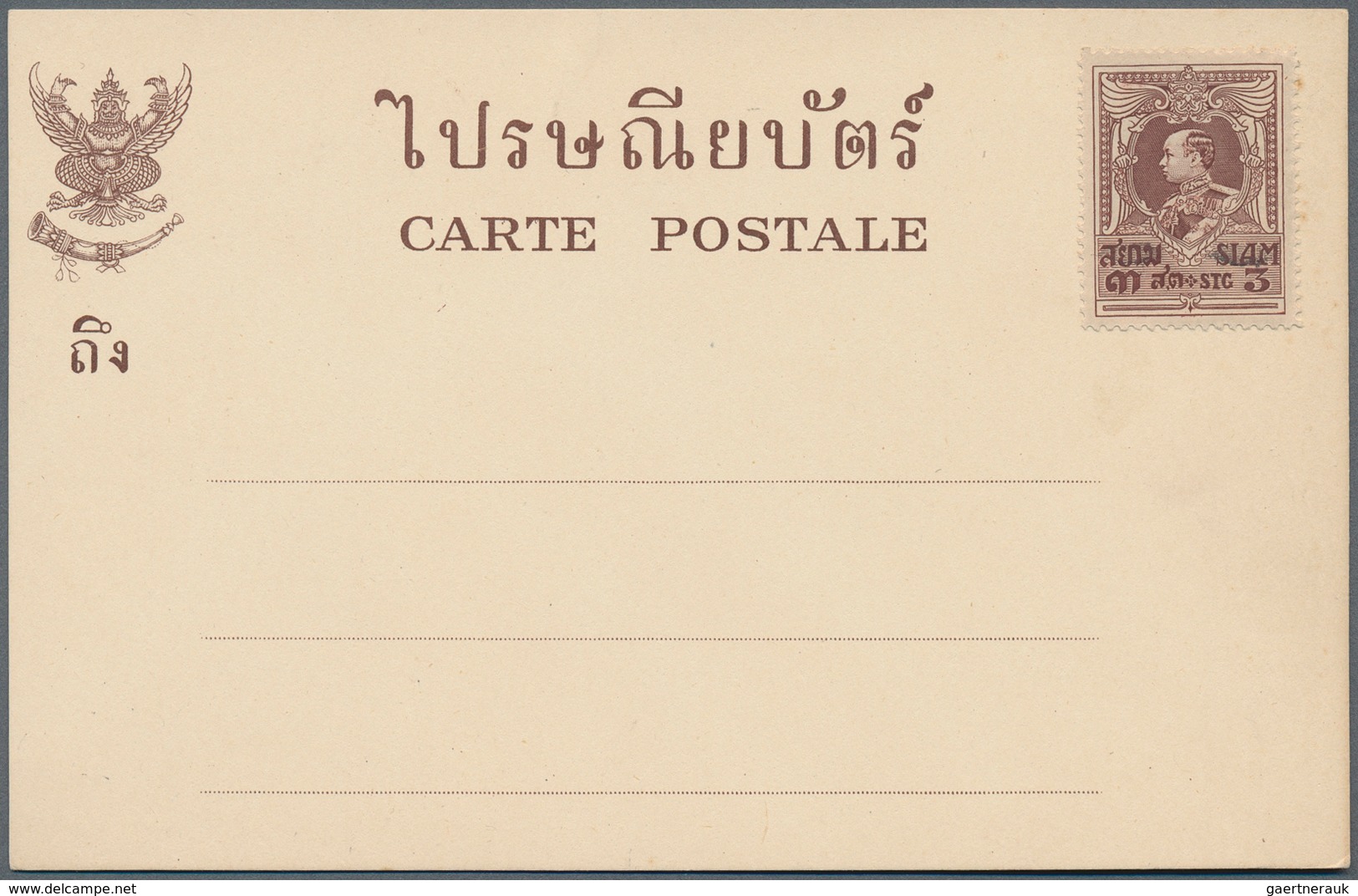 Thailand: 1906/1960, Covers/used Stationery (26) Inc. Two With Private Printing On Reverse. - Thailand