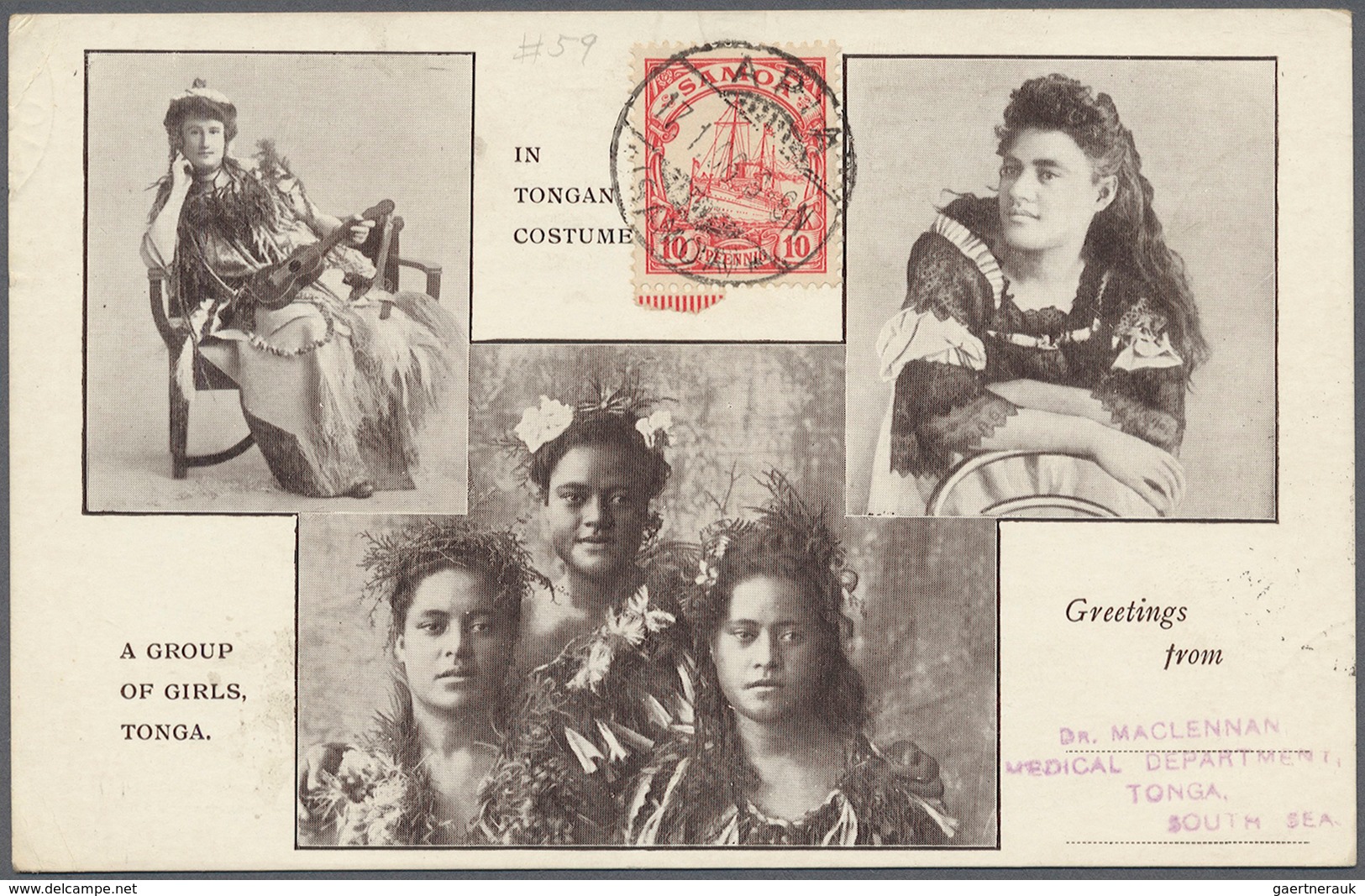 Tonga: 1900/2005, Collection Of Apprx. 400 Covers And Cards, Housed In 4 Albums, Comprising A Surpri - Tonga (...-1970)