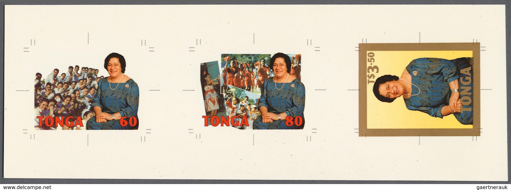 Tonga: 1943/2000, u/m collection of approx. 1.700 specialities like specimen overprints, imperfs, st