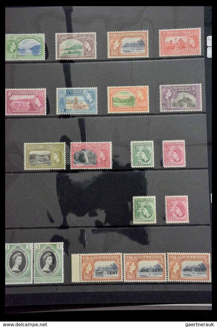 Trinidad und Tobago: 1851-1999: Well filled, MNH, mint hinged and used collection Trinidad and Tobag