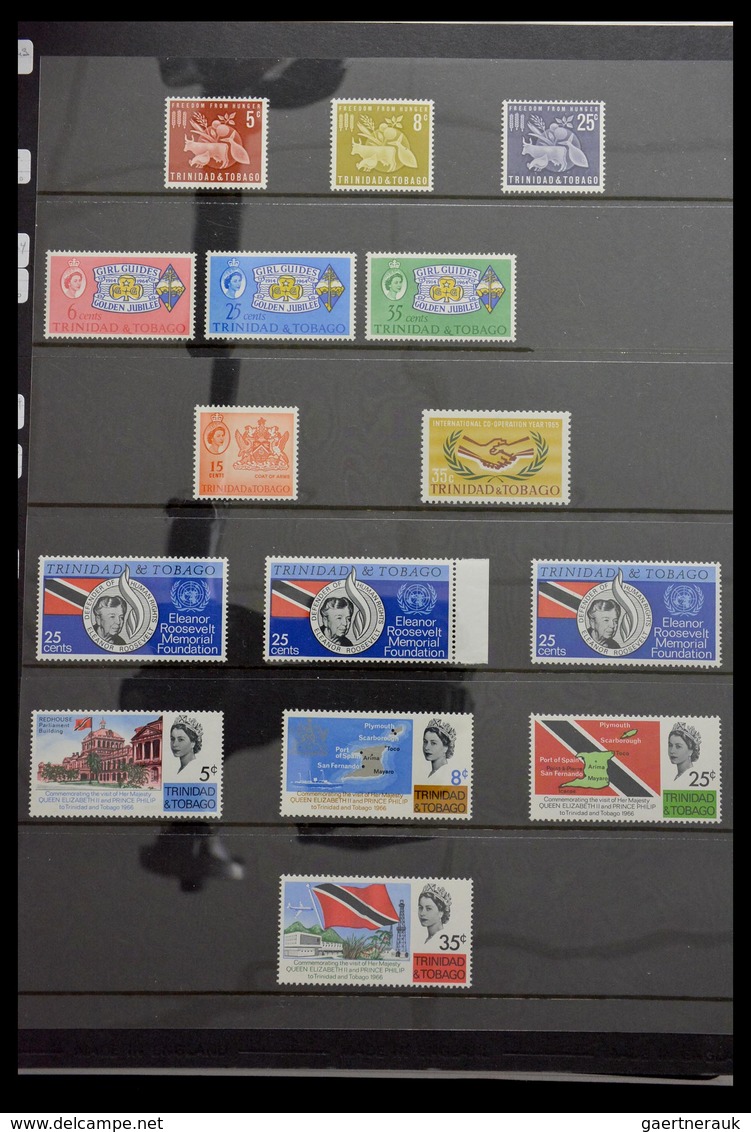 Trinidad und Tobago: 1851-1999: Well filled, MNH, mint hinged and used collection Trinidad and Tobag