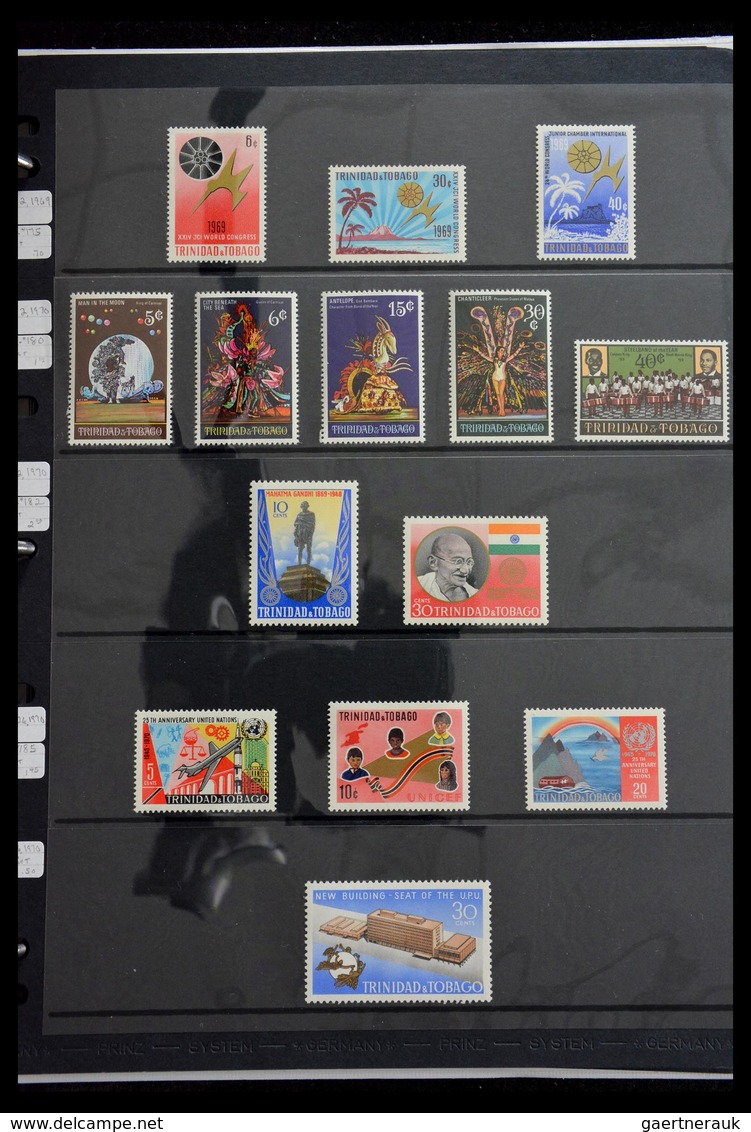 Trinidad und Tobago: 1851-1999: Well filled, MNH, mint hinged and used collection Trinidad and Tobag