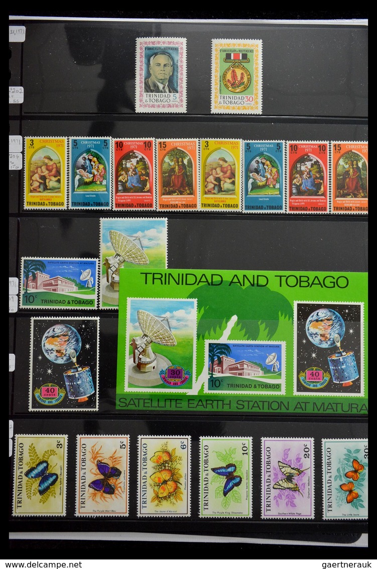 Trinidad und Tobago: 1851-1999: Well filled, MNH, mint hinged and used collection Trinidad and Tobag