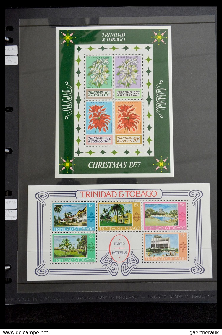 Trinidad und Tobago: 1851-1999: Well filled, MNH, mint hinged and used collection Trinidad and Tobag