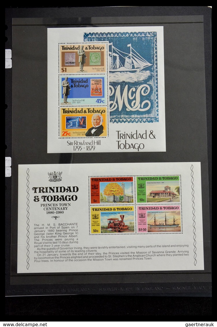 Trinidad und Tobago: 1851-1999: Well filled, MNH, mint hinged and used collection Trinidad and Tobag