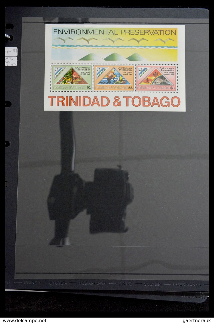 Trinidad und Tobago: 1851-1999: Well filled, MNH, mint hinged and used collection Trinidad and Tobag